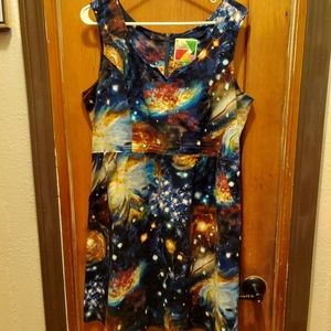 XL Modcloth Heart and Solar System dress.